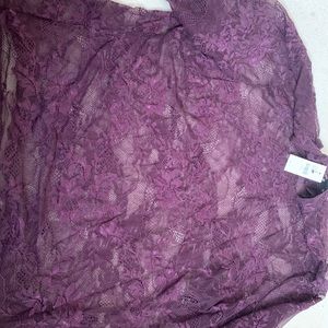 Lane Bryant lace shell top